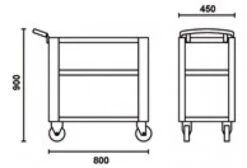 Beta C51 O-Trolly - Gereedschapswagen Oranje