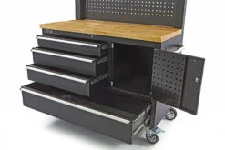 HBM Gereedschapswagen Met Kastenwand, Houten Werkblad, 122 Cm, Zwart -Thuisgereedschap Winkel hbm 004 88.jpg 1200x600 fc32debc88