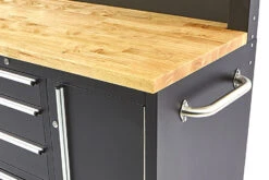 HBM Gereedschapswagen Met Kastenwand, Houten Werkblad, 122 Cm, Zwart -Thuisgereedschap Winkel hbm 009 101.jpg 1200x600 11687ebc88