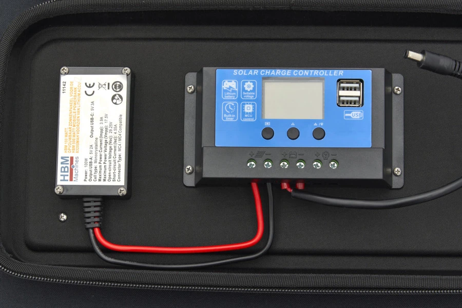 HBM Opvouwbaar Zonnepaneel 100 W 11 HBM Opvouwbaar Zonnepaneel 100 W - Afbeelding 9