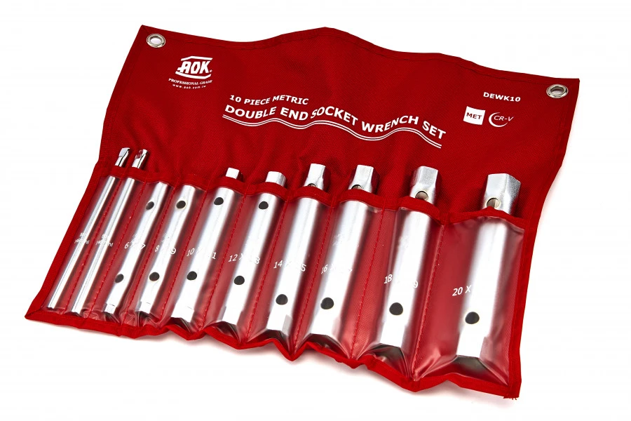 AOK 10 Delige Professionele Pijpsleutelset 3 AOK 10 Delige Professionele Pijpsleutelset