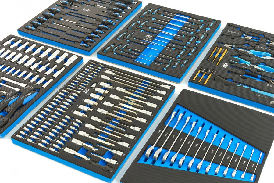 HBM 245 Delige Premium Gereedschapsvulling Voor Gereedschapswagen 4 HBM 245 Delige Premium Gereedschapsvulling Voor Gereedschapswagen - Afbeelding 2