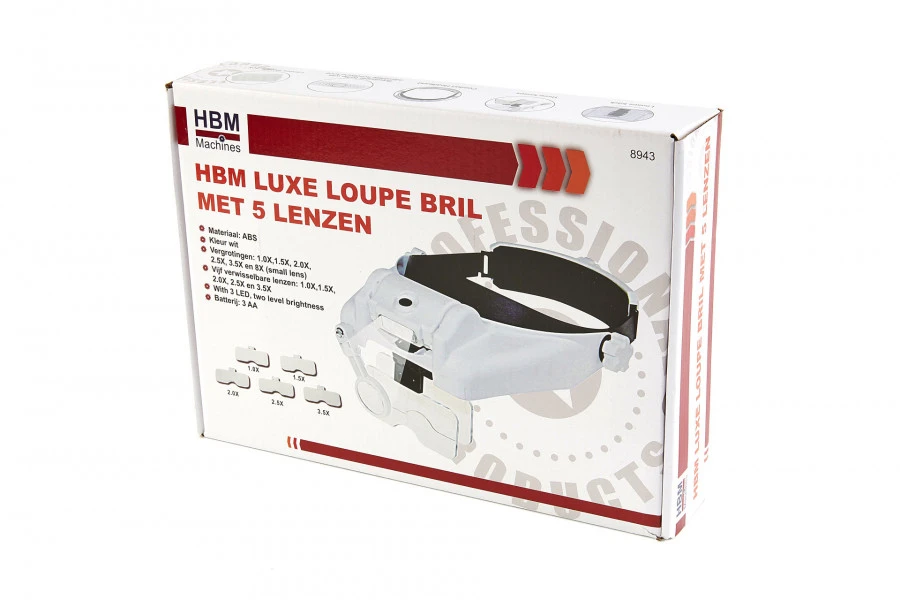 HBM Luxe Loupe Bril Met 5 Lenzen 13 HBM Luxe Loupe Bril Met 5 Lenzen - Afbeelding 11