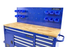 HBM Gereedschapswagen Met Achterwand, Houten Werkblad, 158 Cm, Blauw -Thuisgereedschap Winkel hbm 019 100.jpg 1200x600 48819ebc88