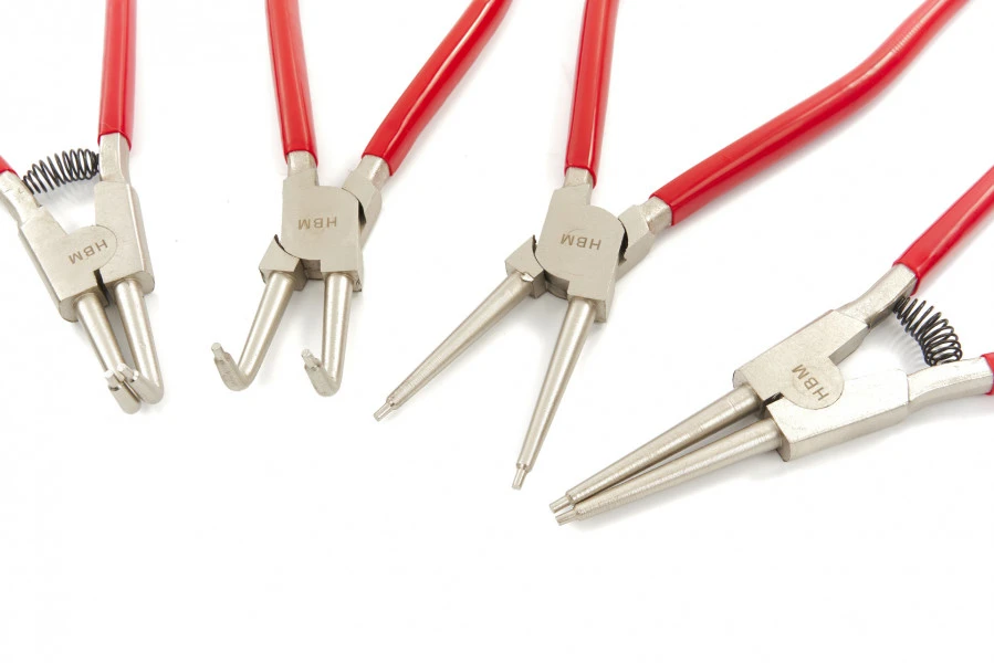 HBM 4 Delige 300 Mm Seegerringtangenset, Borgveertangenset 3 HBM 4 Delige 300 Mm Seegerringtangenset, Borgveertangenset