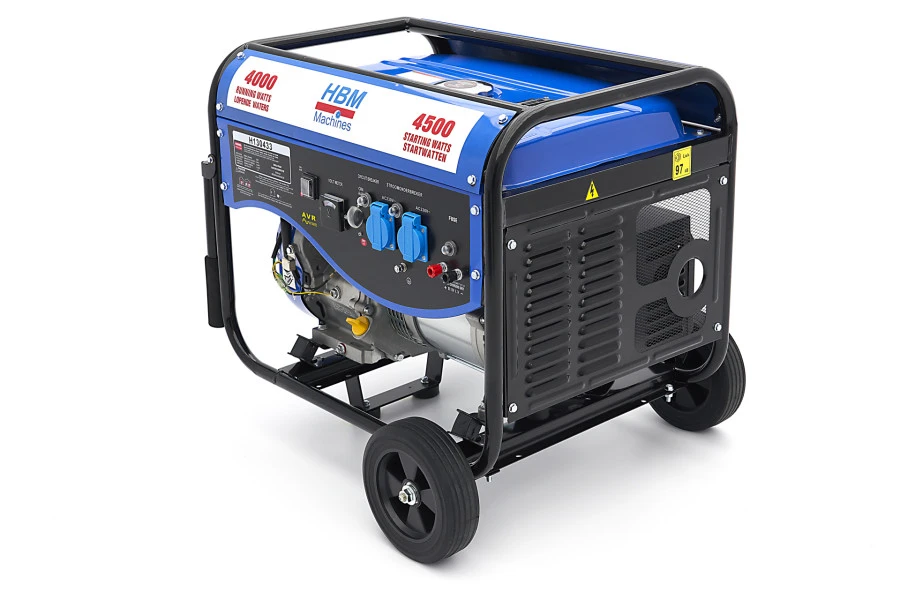 HBM 4300W Generator, Aggregaat Met 389 Cc Benzinemotor, 2 X 230 V / 12 V 5 HBM 4300W Generator, Aggregaat Met 389 Cc Benzinemotor, 2 X 230 V / 12 V - Afbeelding 3