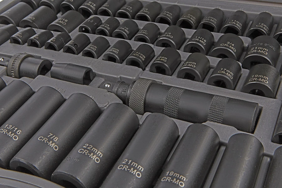 HBM 119 Delige Professionele Krachtdoppenset Metrische En INCH Maten 5 HBM 119 Delige Professionele Krachtdoppenset Metrische En INCH Maten - Afbeelding 3