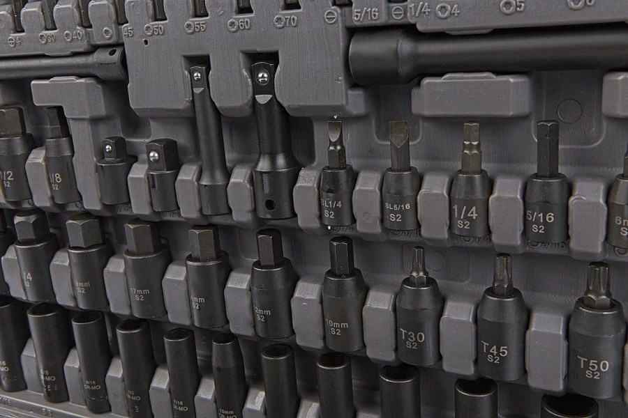 HBM 119 Delige Professionele Krachtdoppenset Metrische En INCH Maten 6 HBM 119 Delige Professionele Krachtdoppenset Metrische En INCH Maten - Afbeelding 4