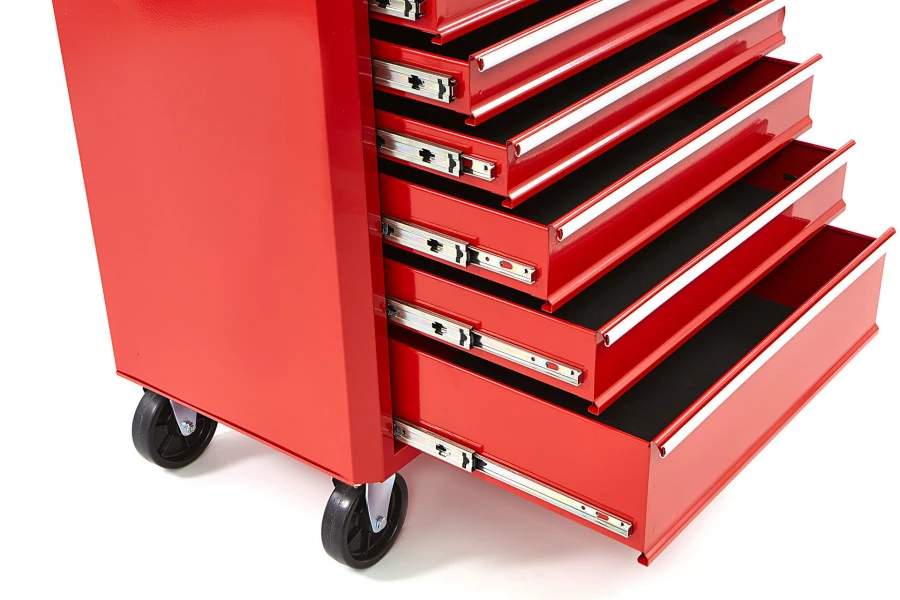 HBM Gereedschapswagen Met 7 Laden - 66 Cm - Rood 8 HBM Gereedschapswagen Met 7 Laden - 66 Cm - Rood - Afbeelding 6