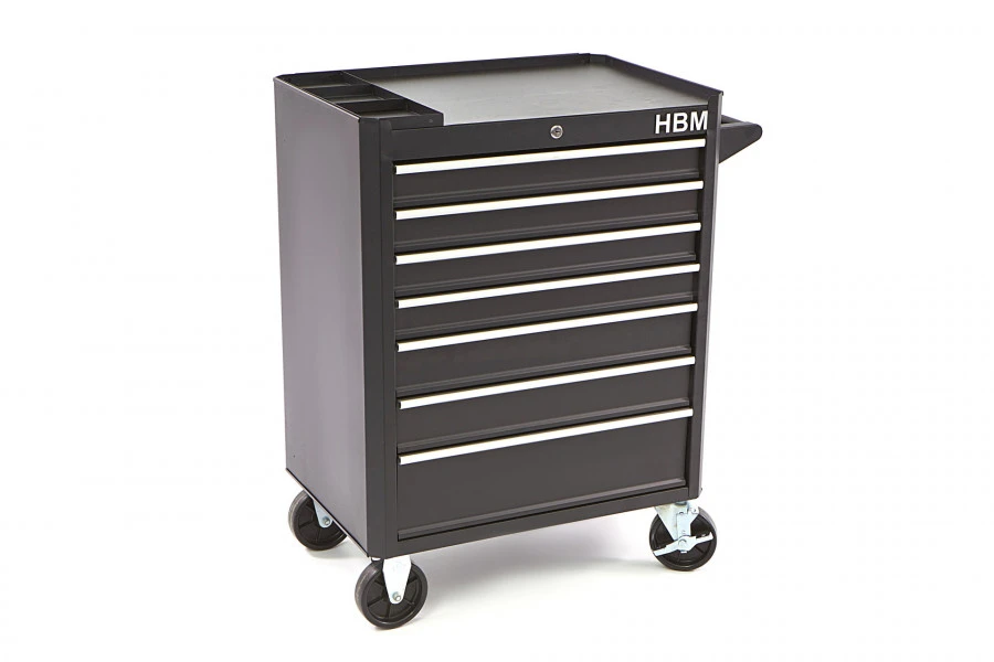 HBM Gereedschapswagen Met 7 Laden - 66 Cm - Zwart 12 HBM Gereedschapswagen Met 7 Laden - 66 Cm - Zwart - Afbeelding 10