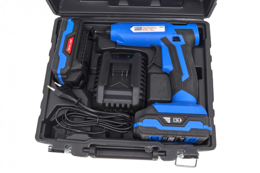 HBM Professioneel Lijmpistool Op Accu 20 Volt - 2,0Ah Inclusief 2 Accu's 14 HBM Professioneel Lijmpistool Op Accu 20 Volt - 2,0Ah Inclusief 2 Accu's - Afbeelding 12