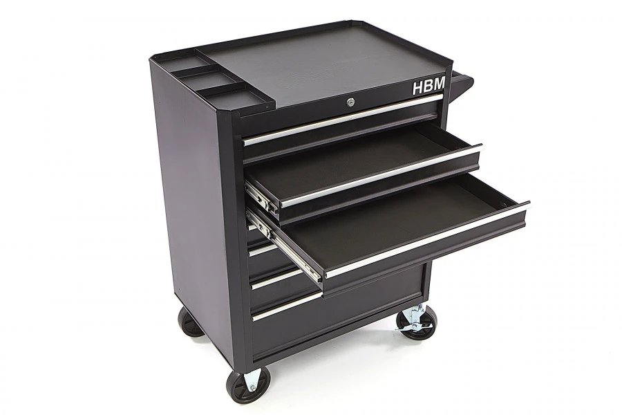 HBM Gereedschapswagen Met 7 Laden - 66 Cm - Zwart 9 HBM Gereedschapswagen Met 7 Laden - 66 Cm - Zwart - Afbeelding 7