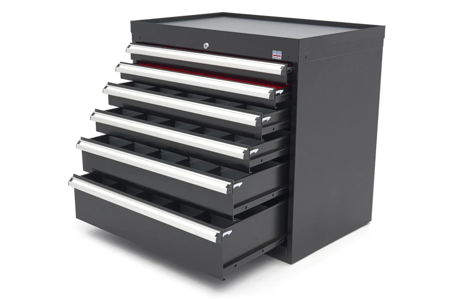 HBM 6 Laden Profi Gereedschapskast 88 X 58 X 80 Cm Zwart 5 HBM 6 Laden Profi Gereedschapskast 88 X 58 X 80 Cm Zwart - Afbeelding 3