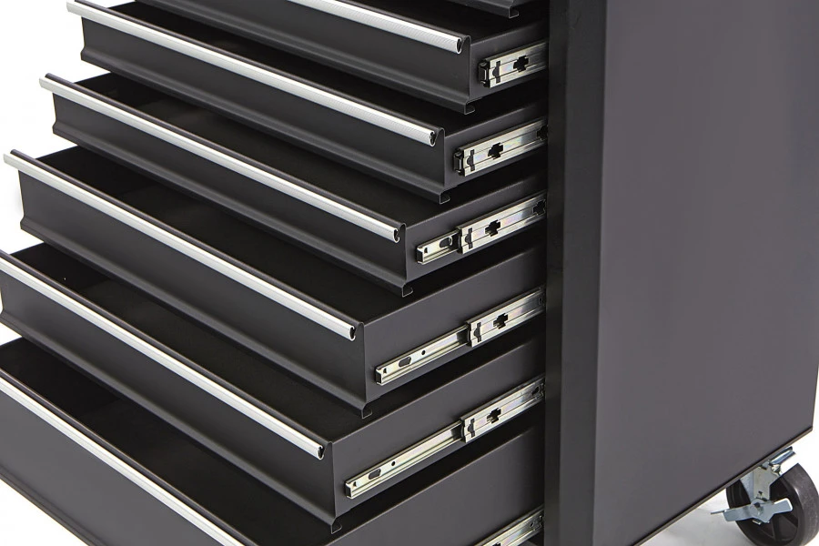 HBM Gereedschapswagen Met 7 Laden - 66 Cm - Zwart 6 HBM Gereedschapswagen Met 7 Laden - 66 Cm - Zwart - Afbeelding 4