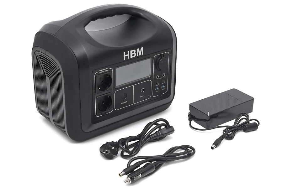 HBM 1200 Watt 230V / 12V Professionele Mobiele Power Station / Powerbank – Capaciteit 992Wh 6 HBM 1200 Watt 230V / 12V Professionele Mobiele Power Station / Powerbank – Capaciteit 992Wh - Afbeelding 4