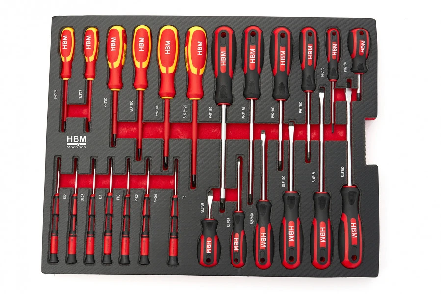 HBM Professionele 238 Delige Gereedschapskoffer, Gereedschapstrolly Met Carbon Inlays 10 HBM Professionele 238 Delige Gereedschapskoffer, Gereedschapstrolly Met Carbon Inlays - Afbeelding 8