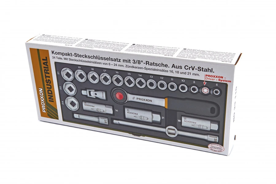 Proxxon 24 Delige Dopsleutelset 3/8" CrV 5 Proxxon 24 Delige Dopsleutelset 3/8" CrV - Afbeelding 3