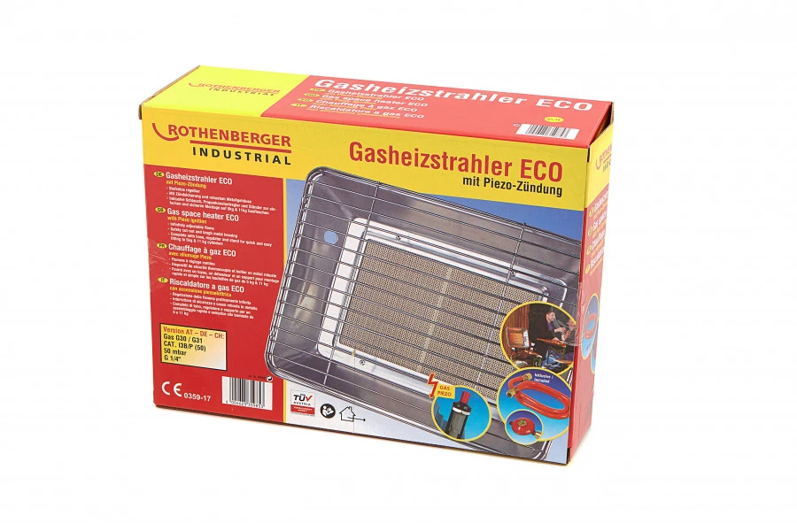 Rothenberger, Heater Gasstaalkachel Eco Met Piëzo Ontsteking 6 Rothenberger, Heater Gasstaalkachel Eco Met Piëzo Ontsteking - Afbeelding 4