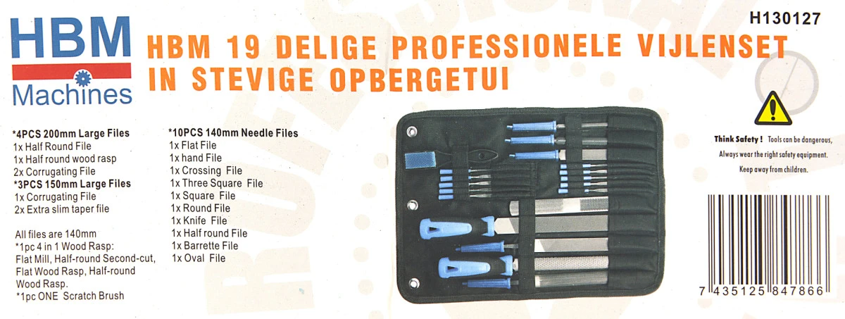 HBM Vijlenset 19-delig 11 HBM Vijlenset 19-delig - Afbeelding 9