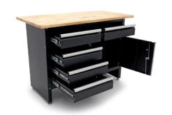 HBM 120 Cm Werkbank Met 5 Laden 1 Deur En Massief Houten Werkblad -Thuisgereedschap Winkel hbm 2051 9.jpg 1200x600 674daebc88