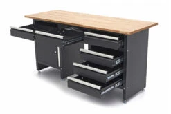 HBM 171 Cm Werkbank Met 6 Laden 1 Deur En Massief Houten Werkblad -Thuisgereedschap Winkel hbm 2096 7.jpg 1200x600 87224ebc88