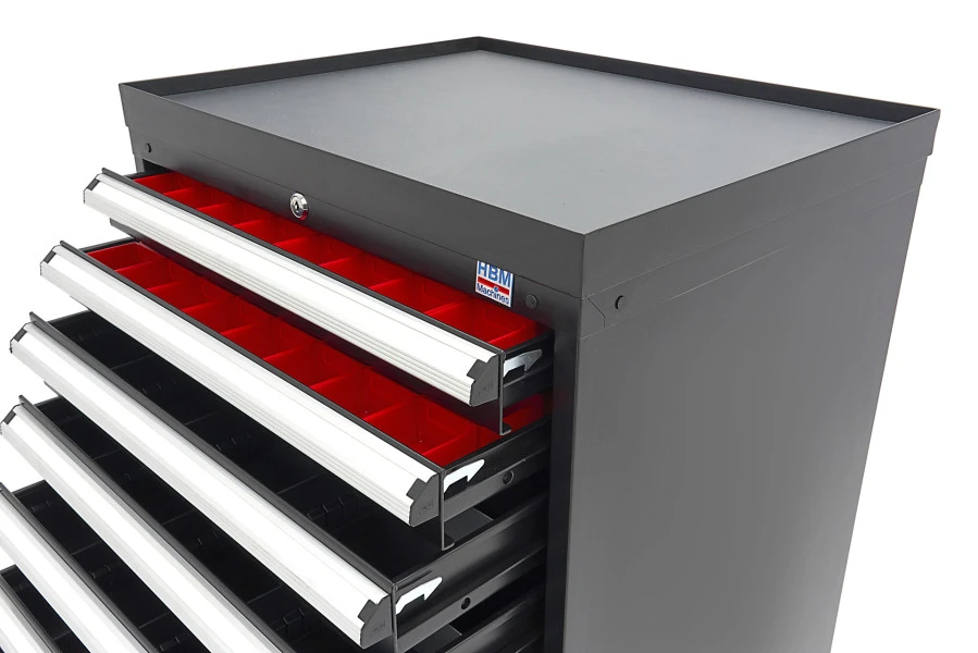 HBM 8 Laden Profi Gereedschapskast 72 X 58 X 100 Cm Zwart 16 HBM 8 Laden Profi Gereedschapskast 72 X 58 X 100 Cm Zwart - Afbeelding 14