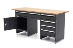 HBM 171 Cm Werkbank Met 6 Laden 1 Deur En Massief Houten Werkblad -Thuisgereedschap Winkel hbm 2101 8.jpg 1200x600 45acaebc88