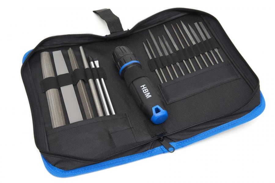 HBM 19 Delige Professionele Vijlenset Met Soft Grip Anti Slip Handvat In Stevige Opbergetui 8 HBM 19 Delige Professionele Vijlenset Met Soft Grip Anti Slip Handvat In Stevige Opbergetui - Afbeelding 6
