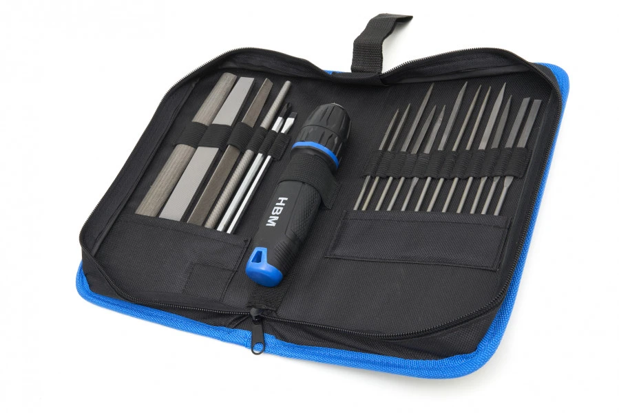 HBM 19 Delige Professionele Vijlenset Met Soft Grip Anti Slip Handvat In Stevige Opbergetui 9 HBM 19 Delige Professionele Vijlenset Met Soft Grip Anti Slip Handvat In Stevige Opbergetui - Afbeelding 7