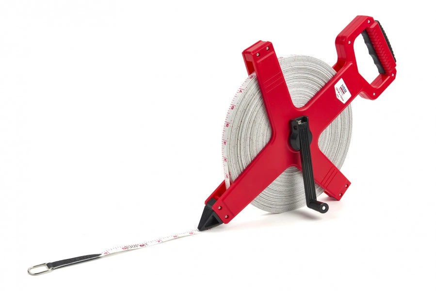 HBM 100 M X 13 Mm Fiberglass Meetband, Meetlint, Landmeter 5 HBM 100 M X 13 Mm Fiberglass Meetband, Meetlint, Landmeter - Afbeelding 3