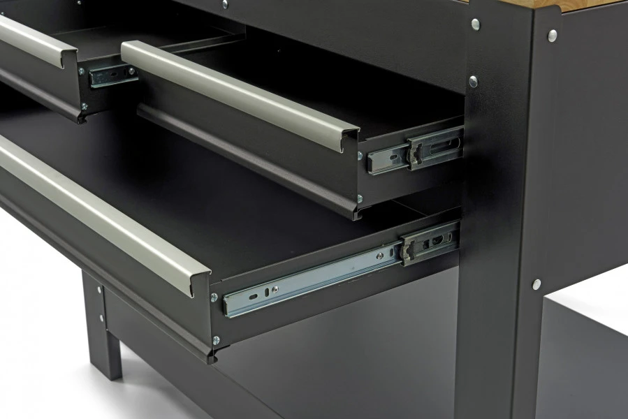 HBM Werkbank Met 3 Laden, Achterwand, LED Verlichting En Stekkerdoos 8 HBM Werkbank Met 3 Laden, Achterwand, LED Verlichting En Stekkerdoos - Afbeelding 6