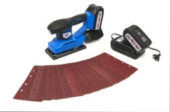 HBM Professionele 20 Volt 4,0AH Lion Vlakschuurmachine Inclusief 2 Lion Accu's En 15 Schuurvellen -Thuisgereedschap Winkel hbm 270 41.jpg 1200x600 96c38ebc88