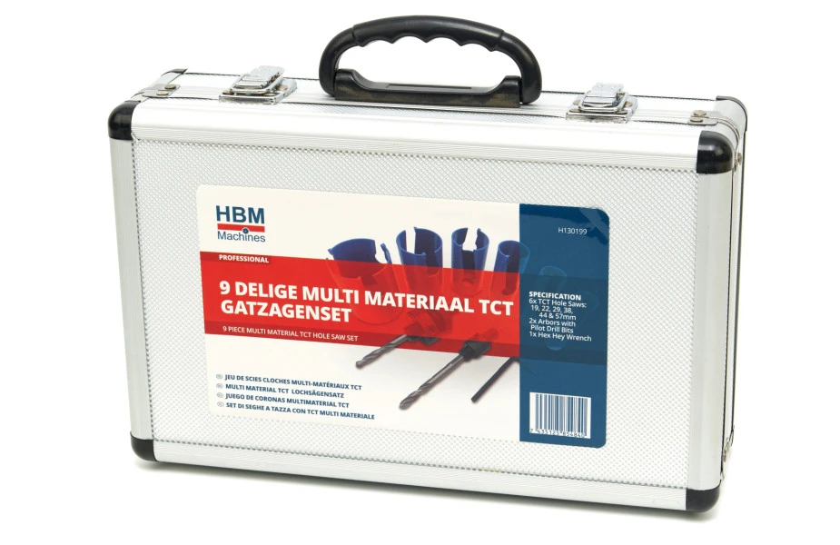 HBM 9 Delige Multi Materiaal TCT Diamanten Gatzagenset 8 HBM 9 Delige Multi Materiaal TCT Diamanten Gatzagenset - Afbeelding 6