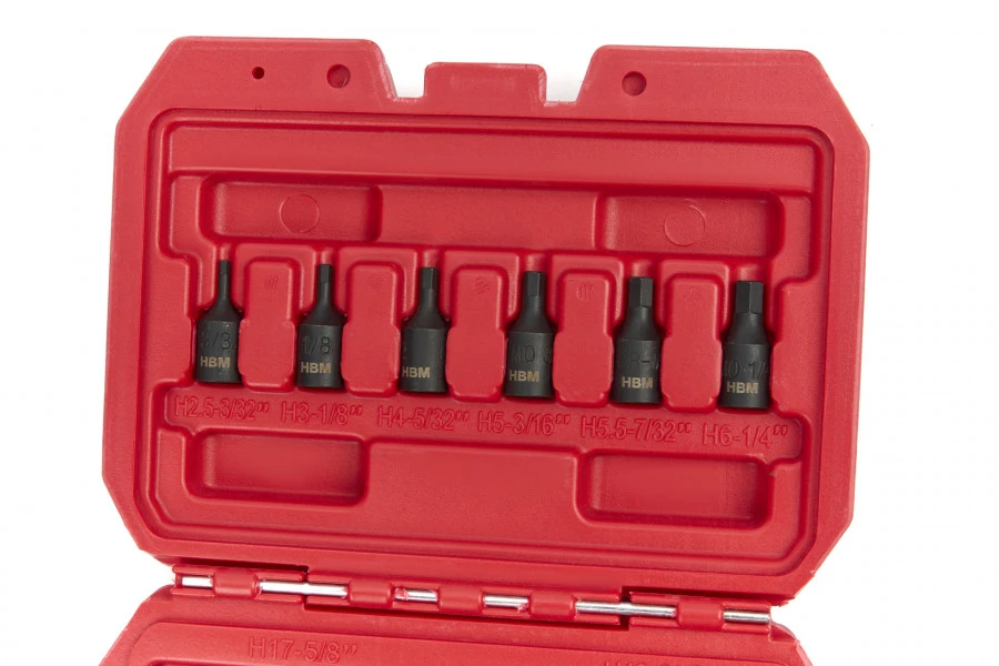 HBM 14 Delige Kracht Inbus Doppenset Inch Maten 4 HBM 14 Delige Kracht Inbus Doppenset Inch Maten - Afbeelding 2
