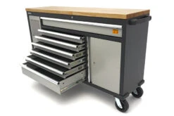 HBM Gereedschapswagen Met Houten Werkblad - 168 Cm - Grijs -Thuisgereedschap Winkel hbm 521 2.jpg 1200x600 fc156ebc88