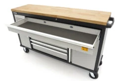 HBM Gereedschapswagen Met Houten Werkblad - 168 Cm - Grijs -Thuisgereedschap Winkel hbm 524 5.jpg 1200x600 d4cd6ebc88