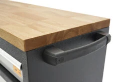 HBM Gereedschapswagen Met Houten Werkblad - 168 Cm - Grijs -Thuisgereedschap Winkel hbm 525 3.jpg 1200x600 90918ebc88