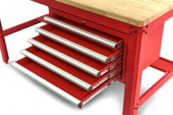 HBM 155 Cm Professionele Werkbank Met 5 Laden En Houten Werkblad, ROOD -Thuisgereedschap Winkel hbm 612.jpg 1200x600 f6cedebc88