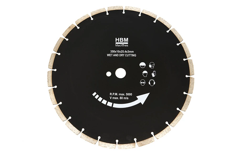 HBM 350 Mm Diamantzaagblad Voor HBM 350 Mm Professionele Steenzaagmachine 3 HBM 350 Mm Diamantzaagblad Voor HBM 350 Mm Professionele Steenzaagmachine
